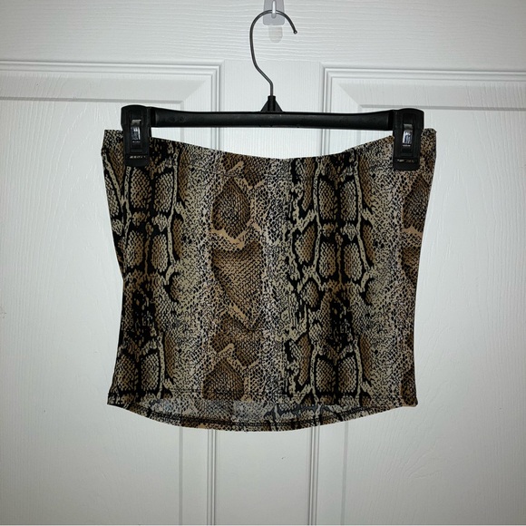 NEW Snake Print Tube Top - Picture 2 of 5